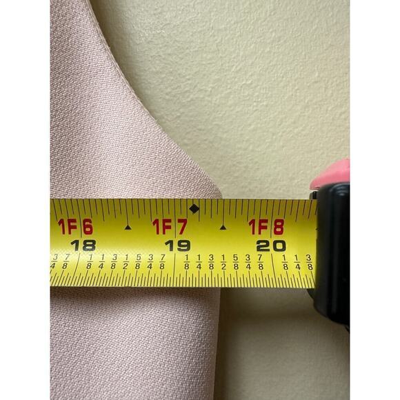Badgley Mischka Size 12 Sleeveless Knee Length Sheath Dress Baby Pink Croquet - Picture 10 of 14